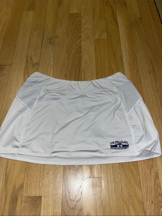 Dresses & Skirts - White Athletic Skort with Mesh Waistband- Wellfleet Beachcomber